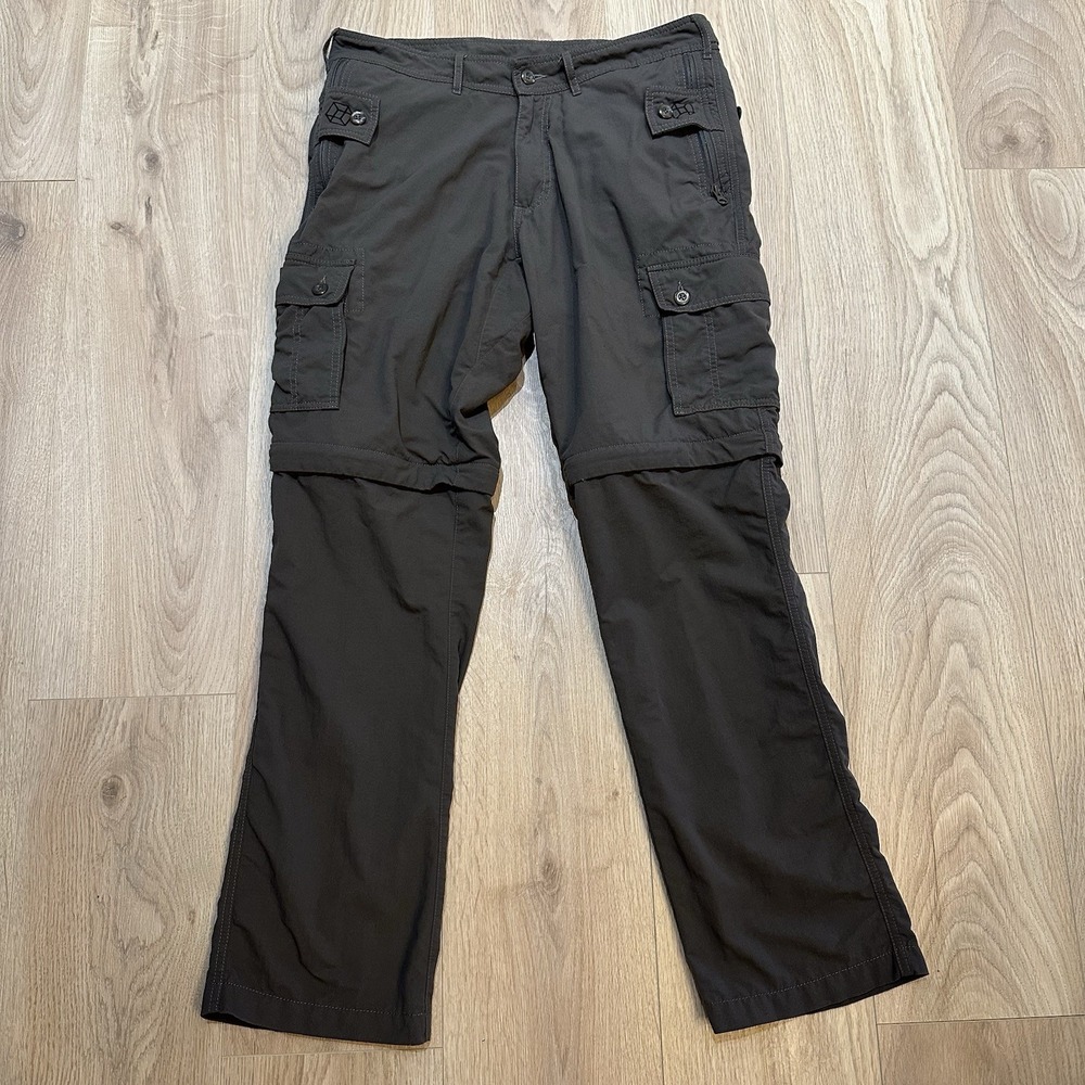 Clothing Arts Men 32x32 P^cubed Pick-Pocket Proof Gray Nylon Travel Cargo Pants